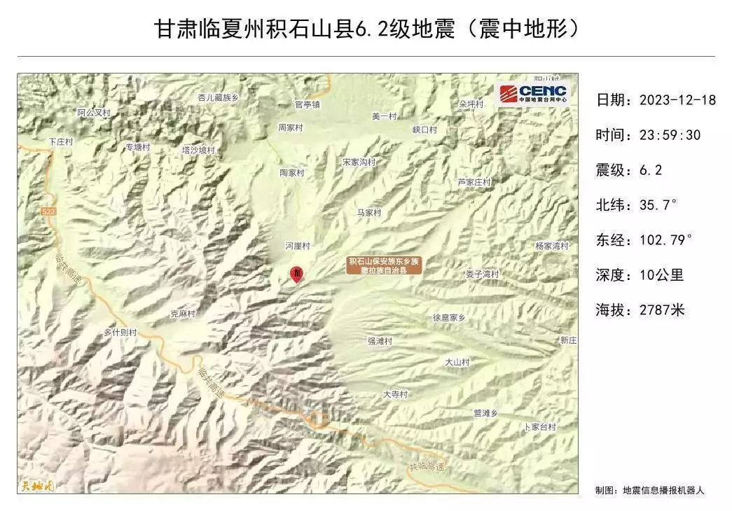 甘肃地震 省委书记、省长赶往灾区（甘肃省地震局百科） 第1张