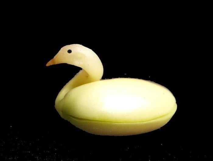 熊猫|丝瓜熊猫、菜叶鸵鸟……男子用蔬菜创造“动物世界”