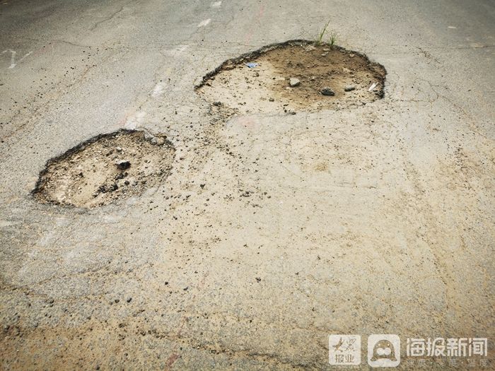  修复|东营市广饶县五十米路段现三个大坑 市民盼修复