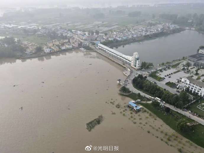 王家坝|淮河汛情严峻 王家坝开闸放水！