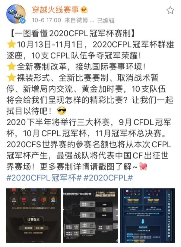  解读|巅峰对决即将开启！带你全面解读2020CFPL冠军杯赛制