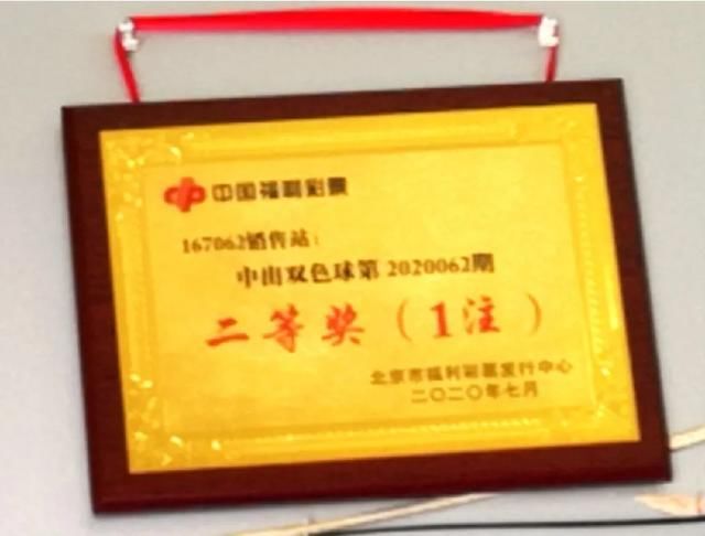 喜中|老彩民守单式号码 喜中双色球25万
