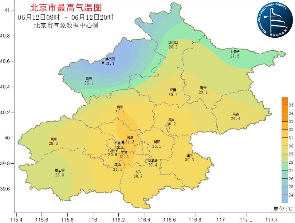 北京：明起连续4天最高温在35℃及以上，最高39℃