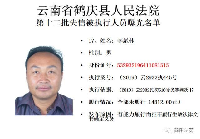 有人|又一批失信被执行人名单曝光,有人仅因为213元钱!