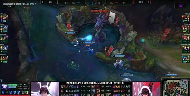  TES|LPL忍界大战尘埃落定，IG连拿两局险胜TES，积分榜第二！