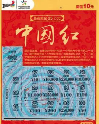 大奖|沈阳彩民“平常心”收获中国红25万大奖