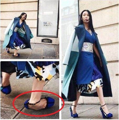 恨天高|柳岩红毯上摔倒需两人搀扶才站起来,“虎背熊腰”疑似发福严重