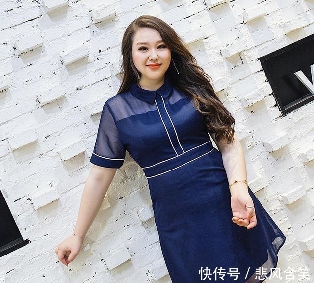 女人味|谁说微胖妹子没有女人味?连衣裙穿对了,照样美翻了