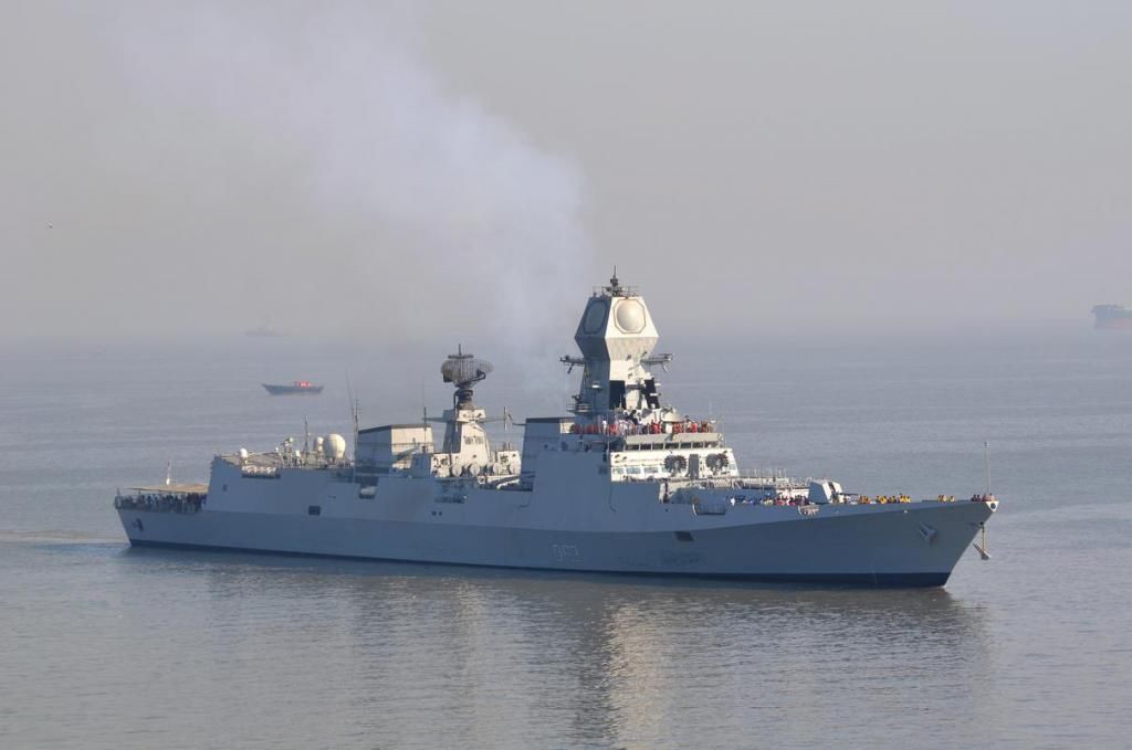 印版|印度和日本出动5艘精锐战舰,加贺号准航母领衔,印版神盾舰护航