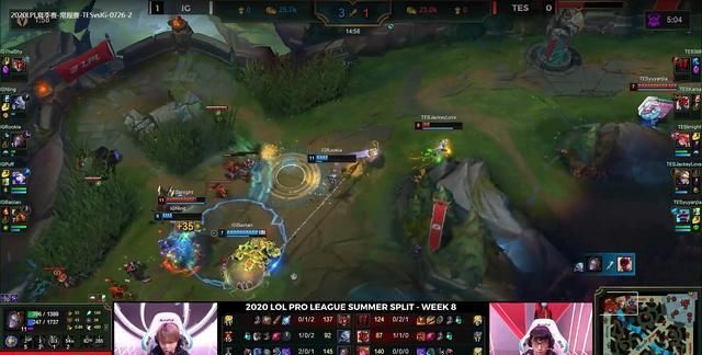  TES|LPL忍界大战尘埃落定，IG连拿两局险胜TES，积分榜第二！