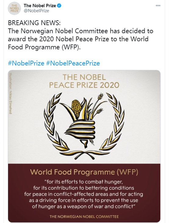 大吃一惊|突发：诺贝尔和平奖颁布，结果让人大吃一惊！