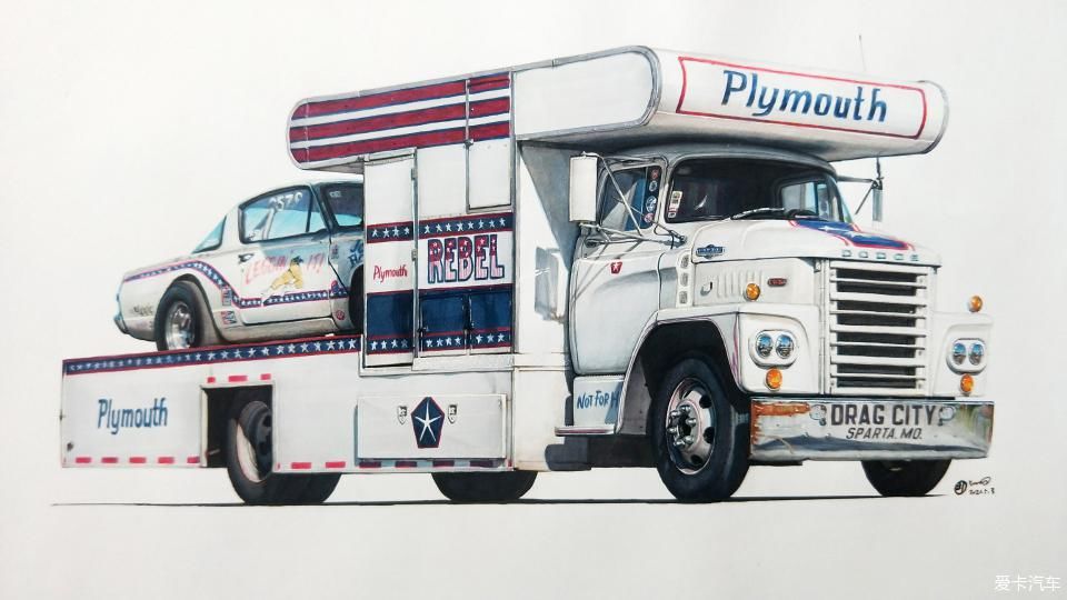  马克笔|汽车手绘半年报告 # 接触车手绘就是从一辆雷凌开始