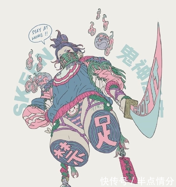 艺术作品|插画-朋克插画艺术作品