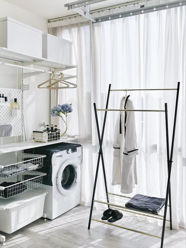  表妹|这样的阳台洗衣区你喜欢吗？简洁清新，颜值和实用性兼具