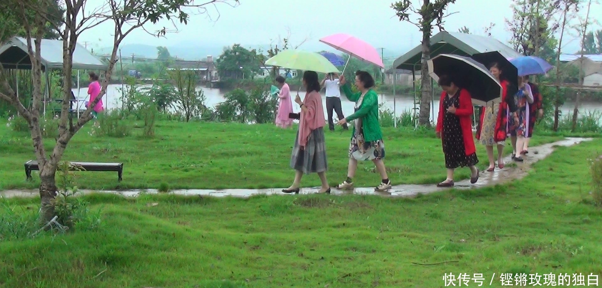 八中|马鞍山八中74届高中女生模特团:南京江宁竹庄生态园雨中走秀(音乐相册)