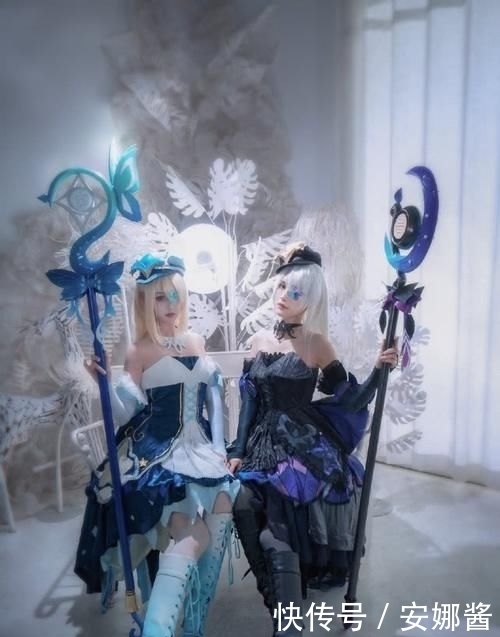 双子|ACG最靓COS第26期:姐妹双子版王昭君,金发加白毛我全都要!