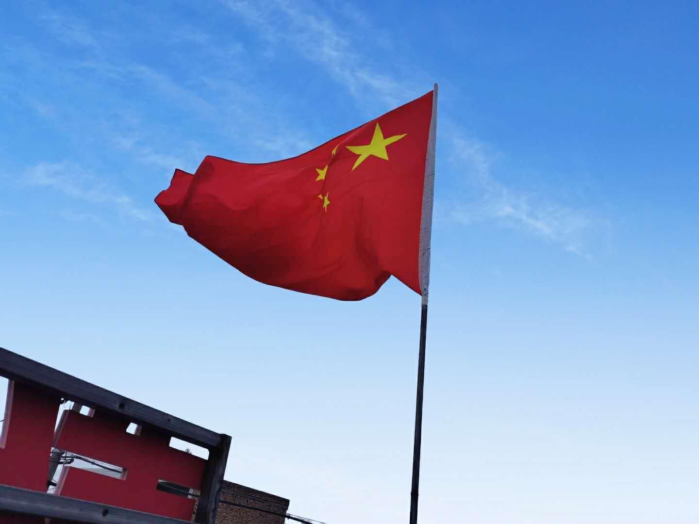 陕西华阴罗敷镇:喜迎国庆 氛围浓