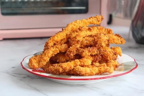 空气炸烤箱|香酥鸡柳在家轻松做,外酥里嫩超好吃,绝对让隔壁小孩都馋哭了