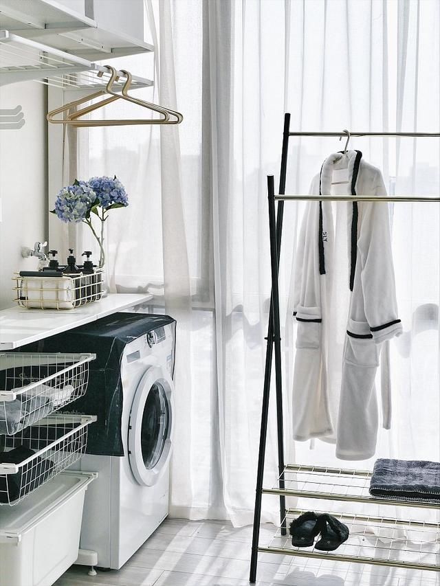  表妹|这样的阳台洗衣区你喜欢吗？简洁清新，颜值和实用性兼具