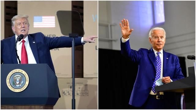  选民对他|美国大选最新民调显示，特朗普止住下滑趋势，但拜登还领先10个点