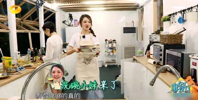  水准|《中餐厅1》里的洗碗妹靳梦佳，她主持的新节目真是太有水准了