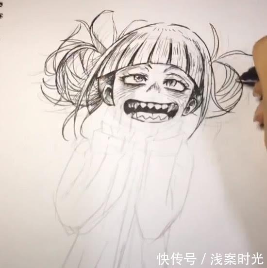 生画|美术生画小女孩，说是大家都熟悉，看到作品后，网友：怎么是她