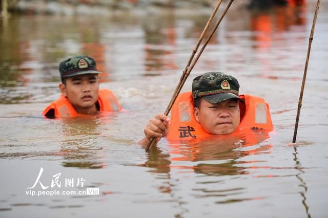 永修|江西永修：九合联圩突发泡泉群 武警官兵紧急封堵