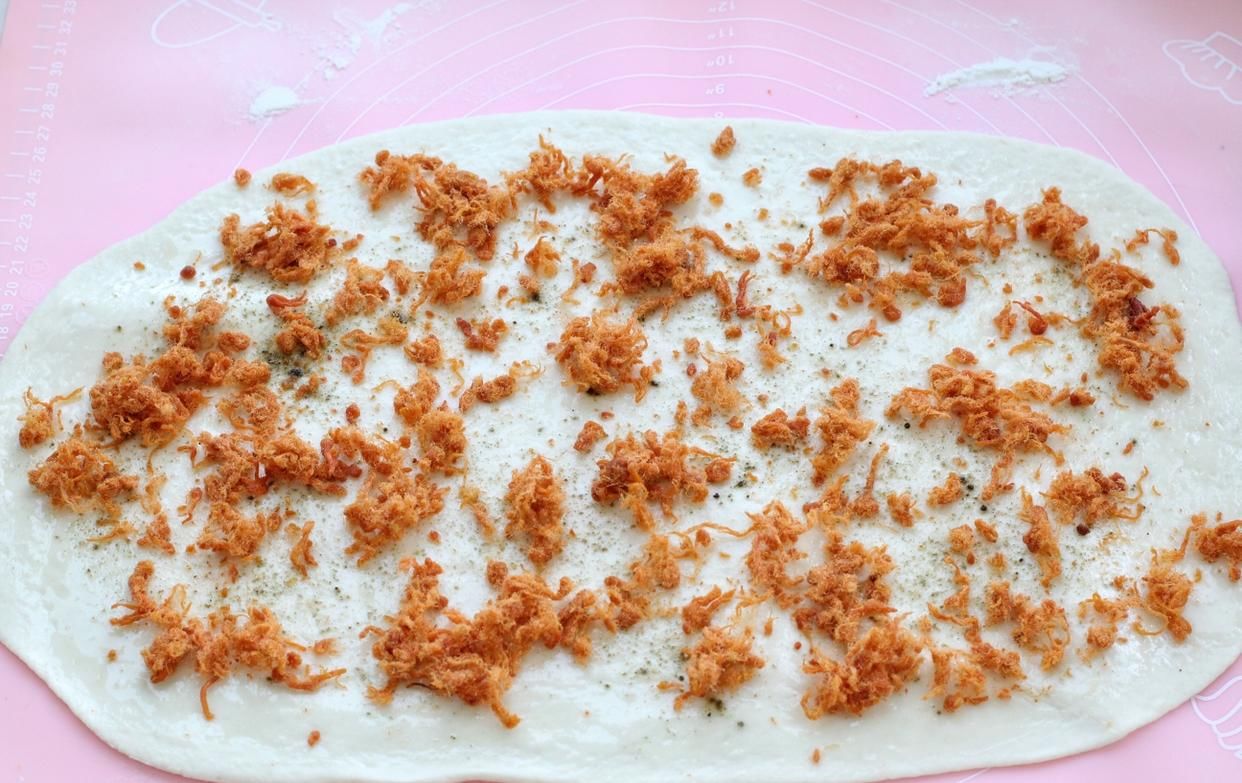  肉松|花卷煎着吃，松软与香脆完美结合，一次发酵省时省力，早餐不愁了