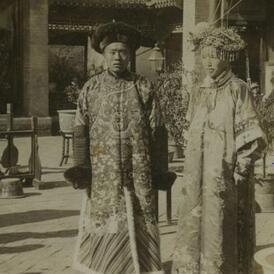 图为晚清|6张晚清官员夫妻合影真实照片最后一组新娘太吓人