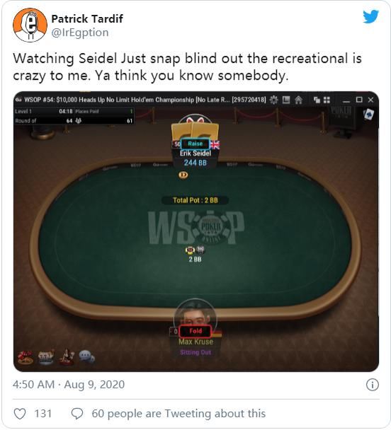  掉线|Seidel在HU中趁对方掉线狂抢盲被批无体育精神