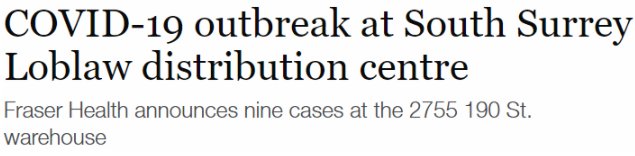  确诊|突发！80感染2死！大温Loblaws仓库爆发 旗下多家超市中招 华人惊恐
