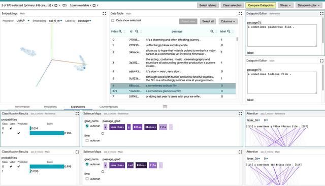  谷歌|谷歌开源 LIT：用于NLP模型的可视化，交互式模型理解工具