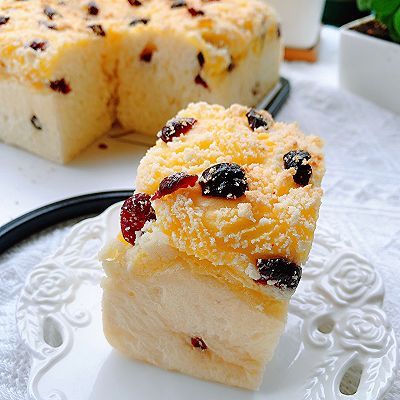  面包|卡士达蔓越莓面包