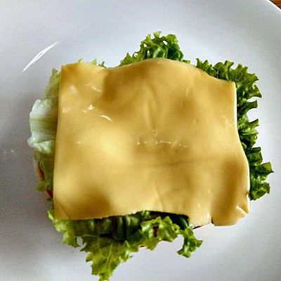  汉堡胚|双层鸡排芝士汉堡