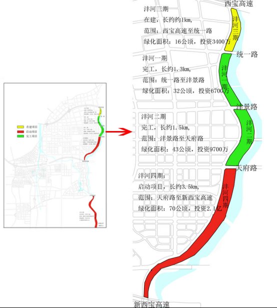 叠翠|从杂草丛生到绿盖叠翠 沣河西岸“破茧成蝶”