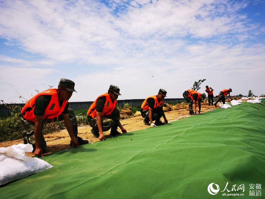 总队|武警安徽总队机动支队：兵分多路 抗洪抢险（图）