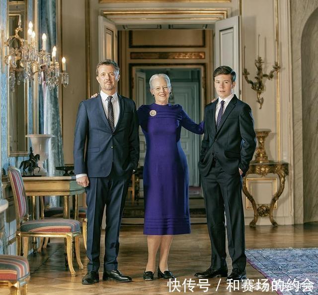 女王|丹麦女王迎来80岁生日!一袭紫裙太优雅,儿孙变保镖守护女王