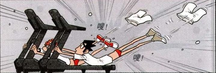  大脸妹|阿衰漫画：为了防止暴露自己，阿衰穿“高衩泳装”去跑步机上跑步！