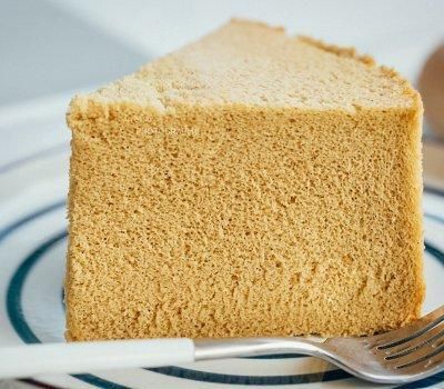 成品|8寸木糖醇咖啡肉桂戚风蛋糕(完全不开裂)