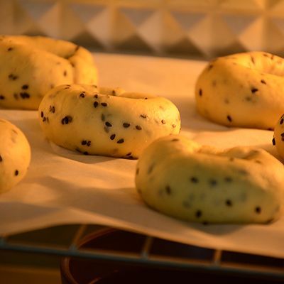  贝果|黑芝麻贝果三明治