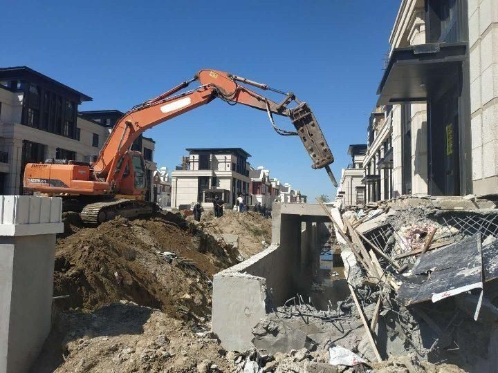  小区|别墅私挖地下室！松北区天玖澜湾小区10处私挖地下室被拆