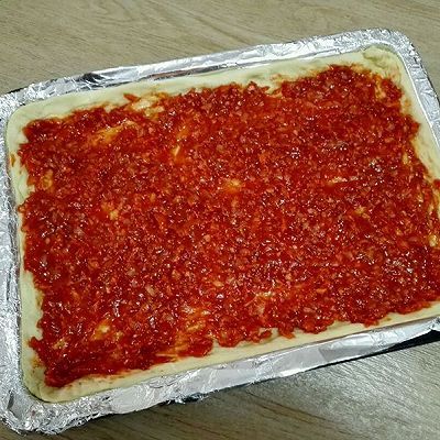  蔬菜|火腿丁蔬菜馅披萨