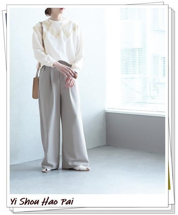 干净|白色无帽卫衣的秋季穿搭推荐！打造干净、简约的日系轻熟风造型