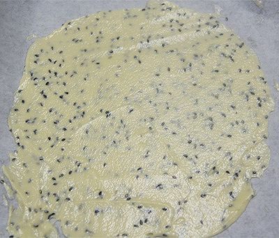  蛋白|黑芝麻蛋白薄脆饼