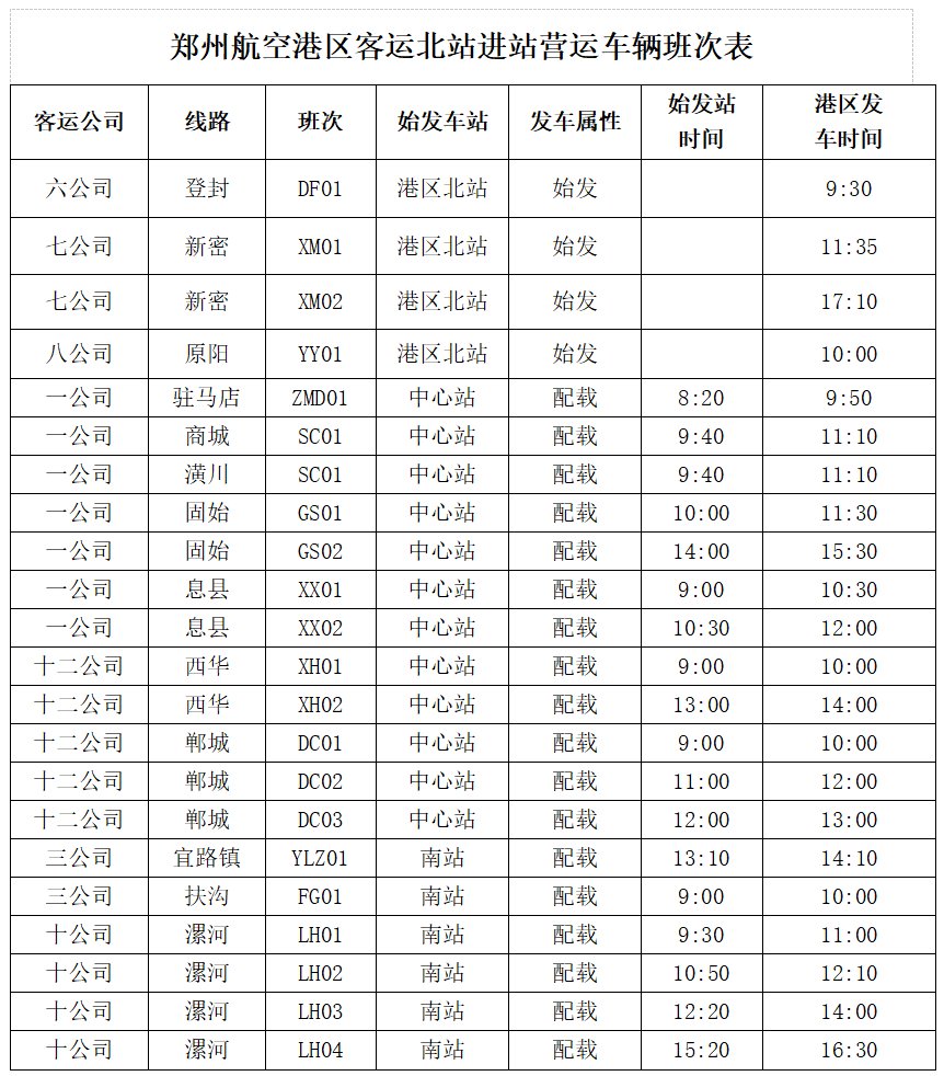 郑州再添一座客运站，航空港区客运北站5月15日开业