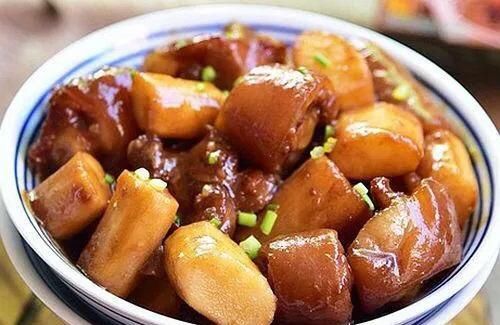  山药|精选美食：红烧排骨，圆白菜炒粉丝，山药焖猪尾，芥蓝炒鸡蛋