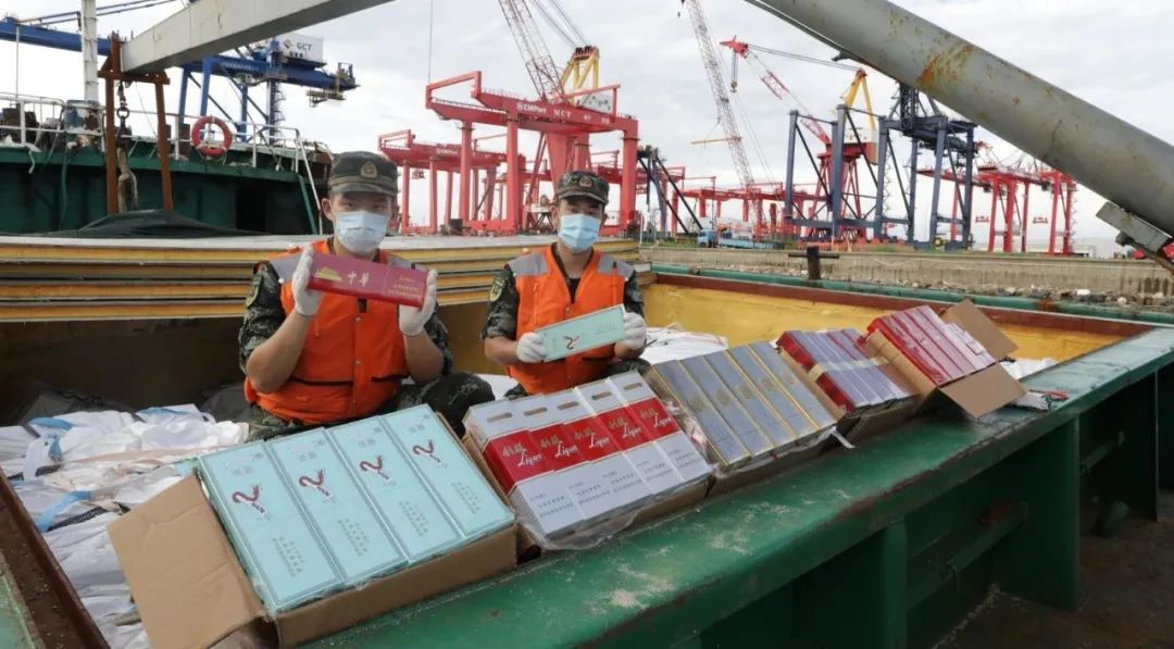 案值|中国海警连续查获2起海上特大涉嫌走私香烟案总案值过亿元