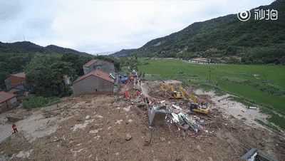  山体|山体滑坡搜救现场，搜救犬金毛为救人变“泥猴”