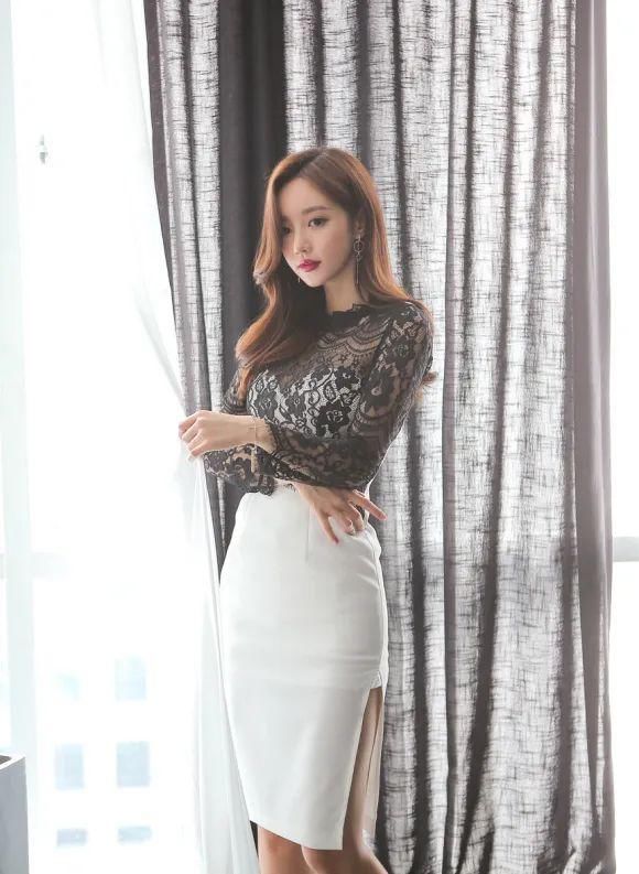  孙允珠|美人图鉴孙允珠：花海繁簇文艺深黑衫