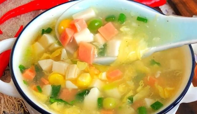  学会|教你五分钟做出简单美味又营养的火腿豆腐鸡蛋羹，新手也能学会